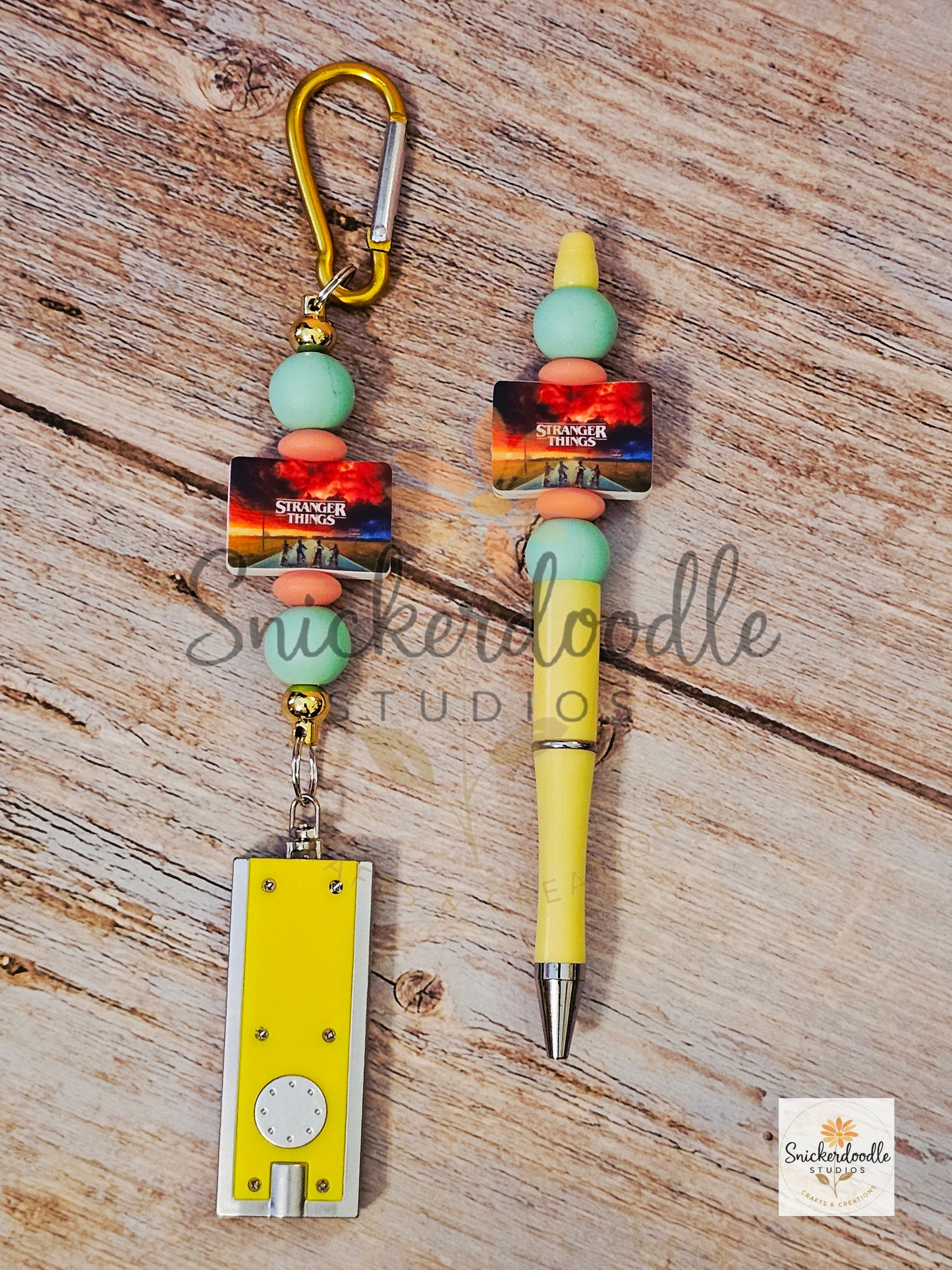 Stranger Things Pen & Keychain Flashlight Set
