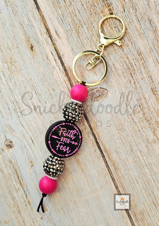 Faith Over Fear Keychain