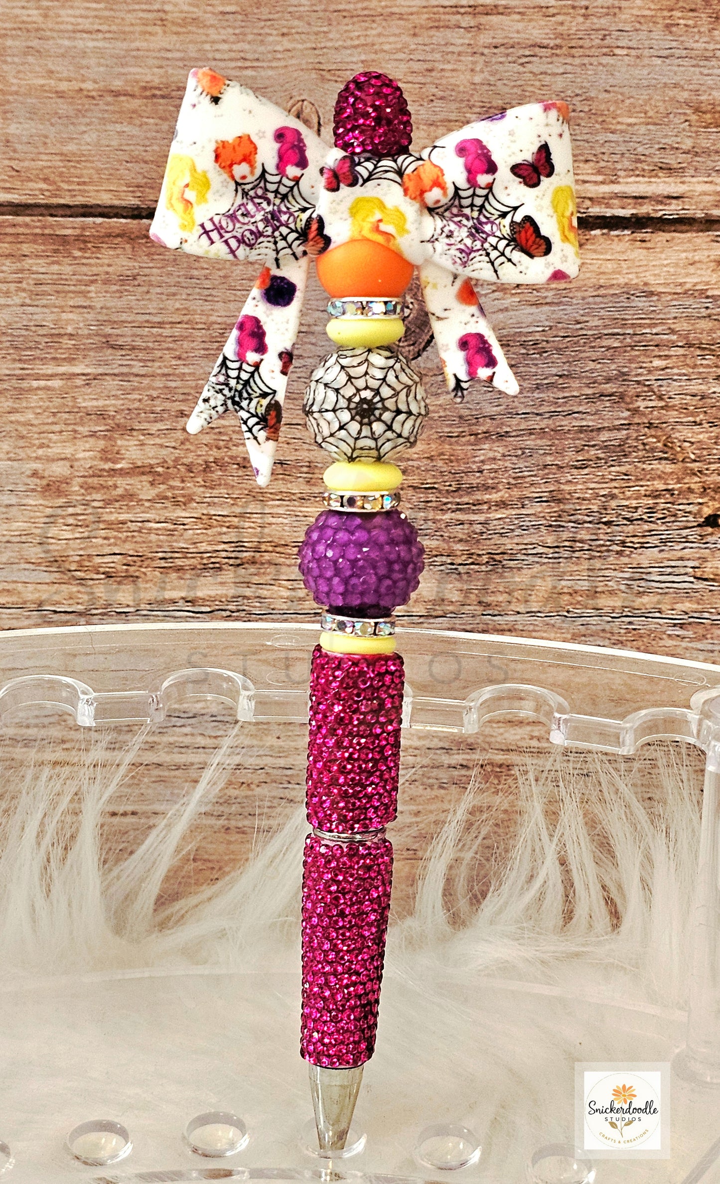 Spooky/Horror Bling Large Bow Pens