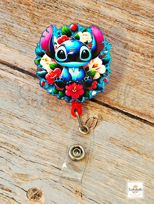 Blue Alien Badge Reels