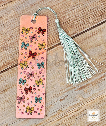 Iridescent Rectangular Acrylic Bookmarks