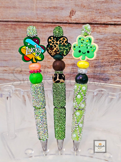 Blingy St. Patrick's Day Pens