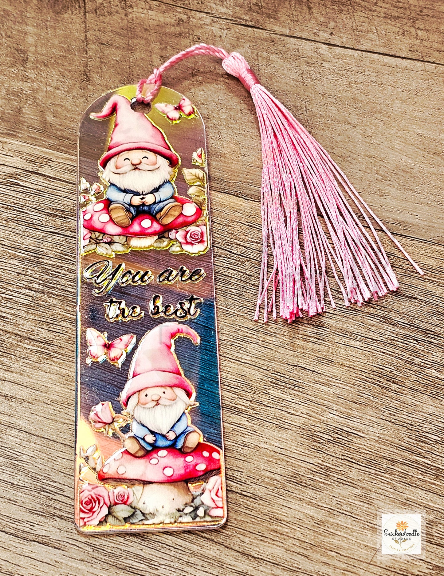 Acrylic Iridescent Gnome Bookmarks