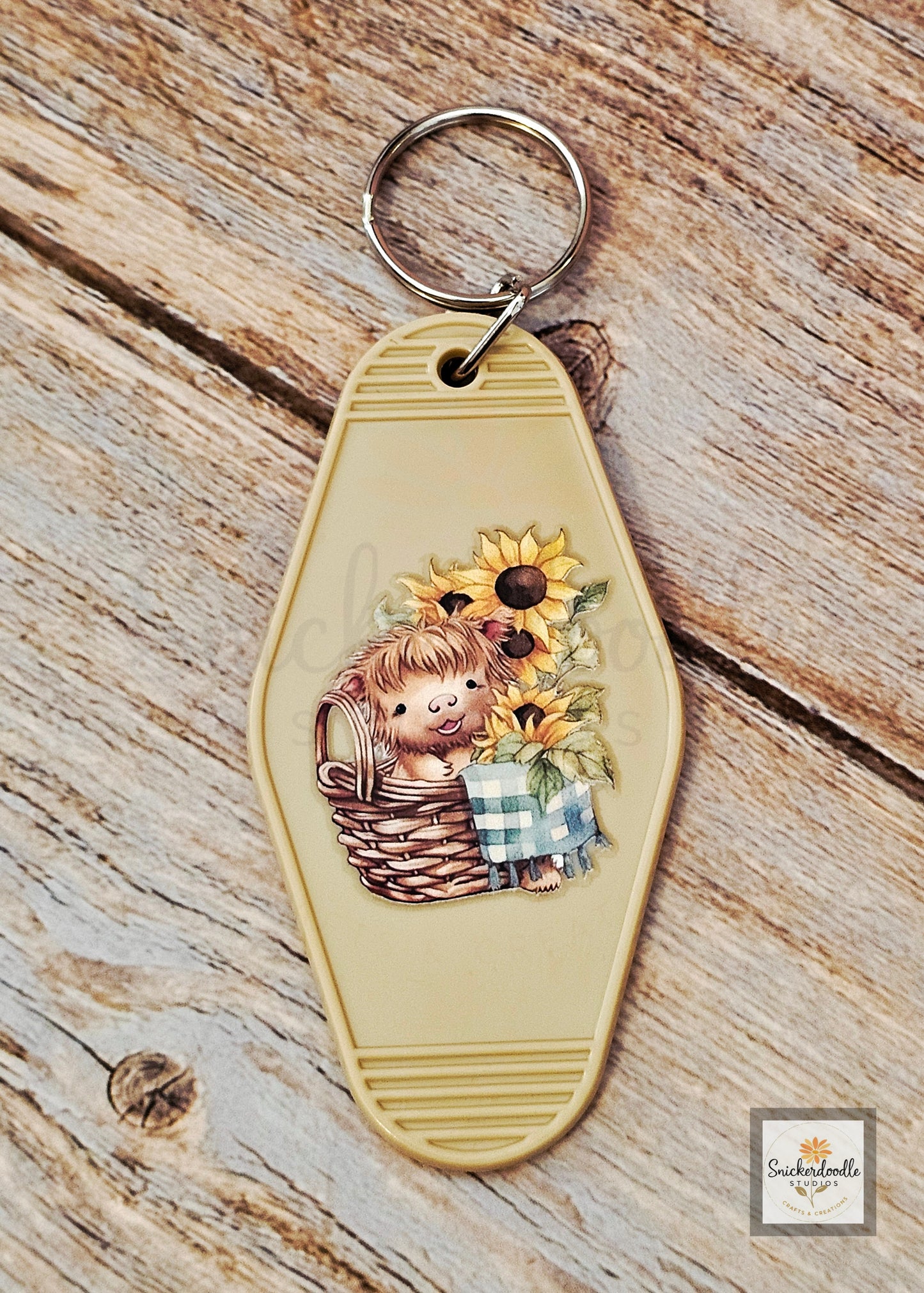 Cow-themed Motel Keychains #3