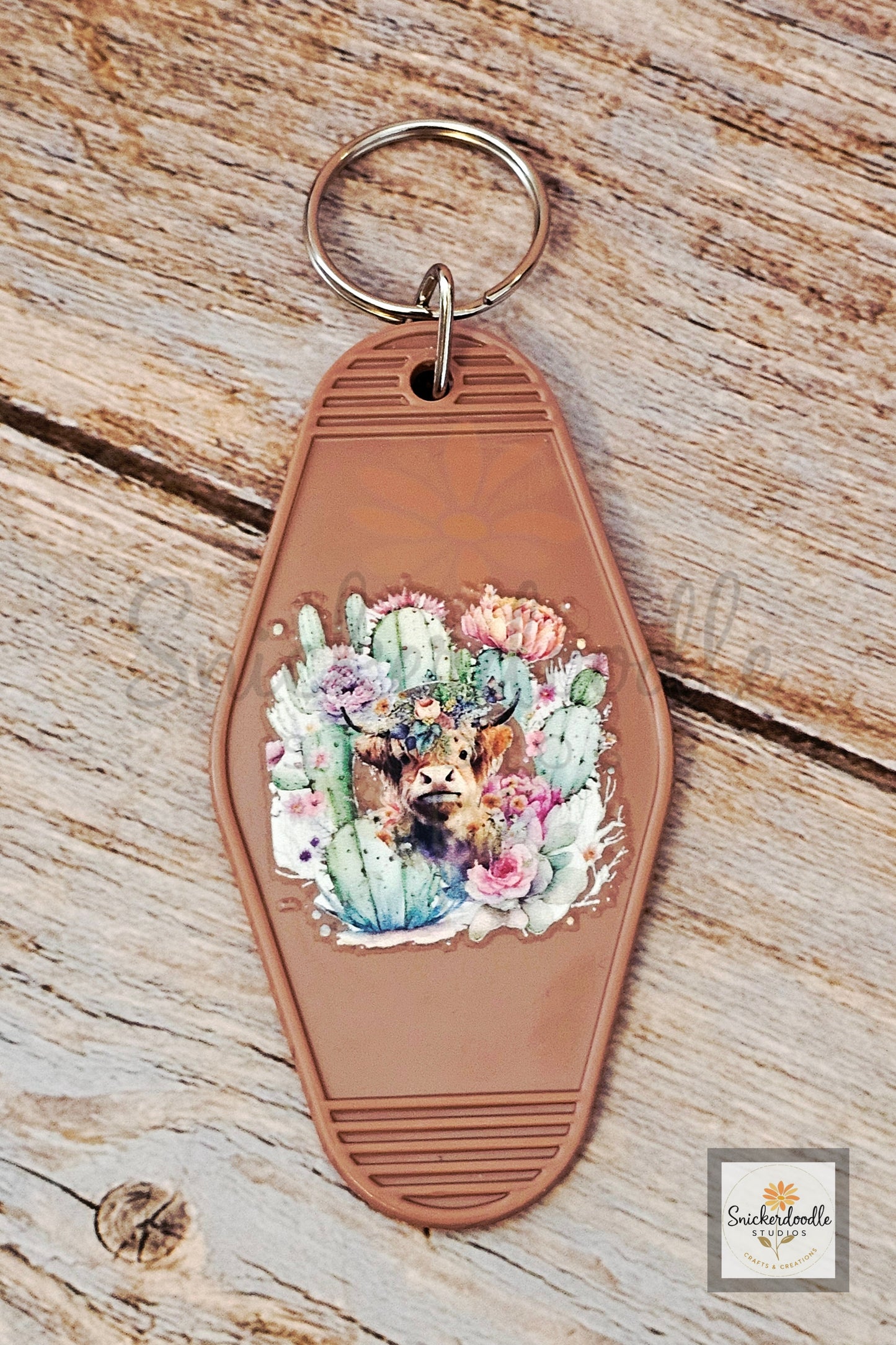 Cow-themed Motel Keychains #2