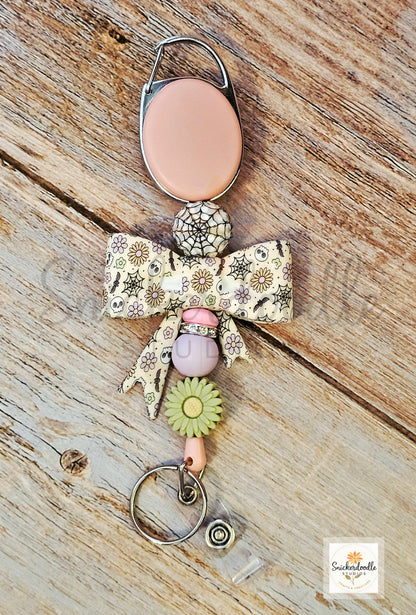 Beaded Retractable Badge Reel