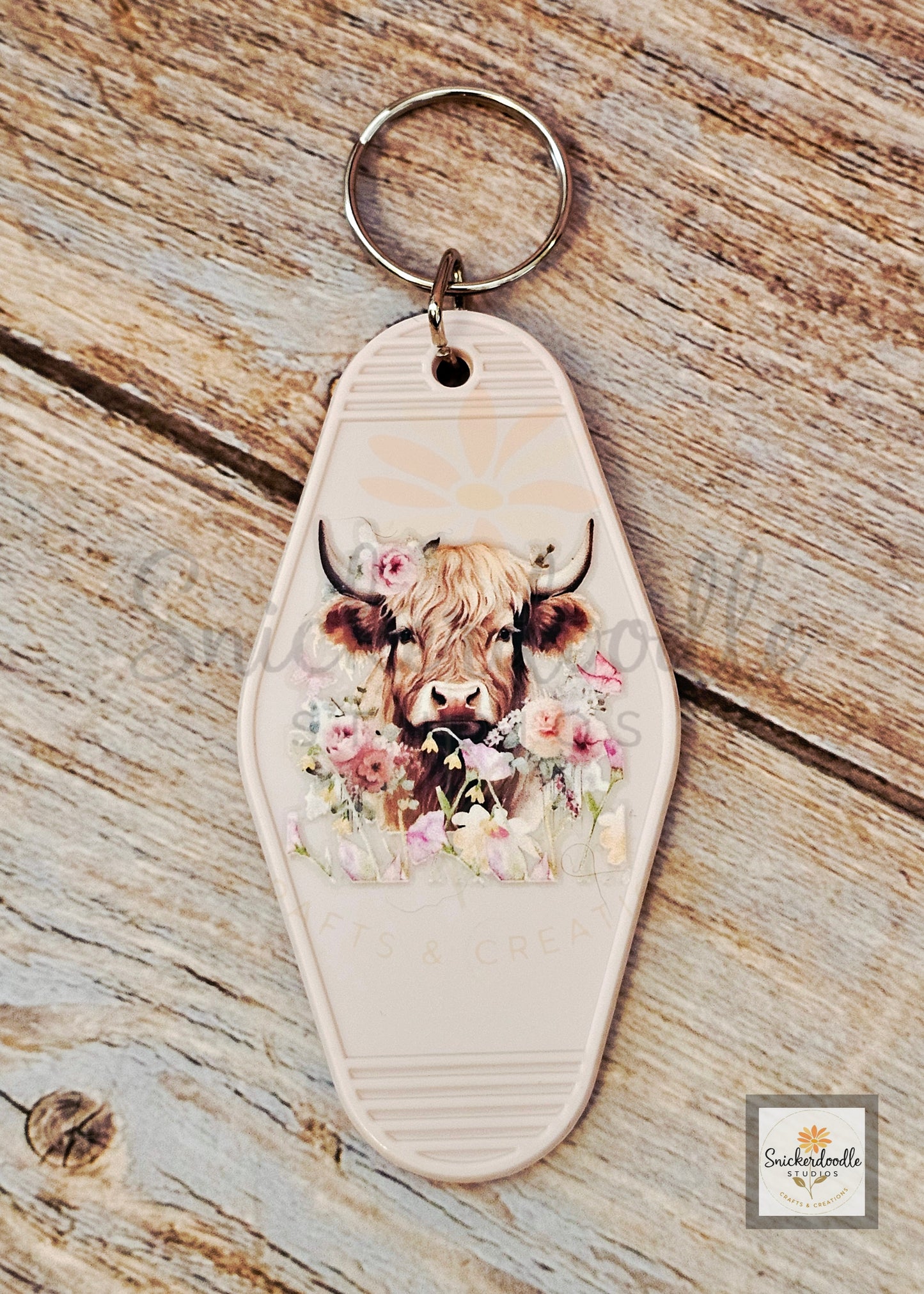 Cow-themed Motel Keychains #3