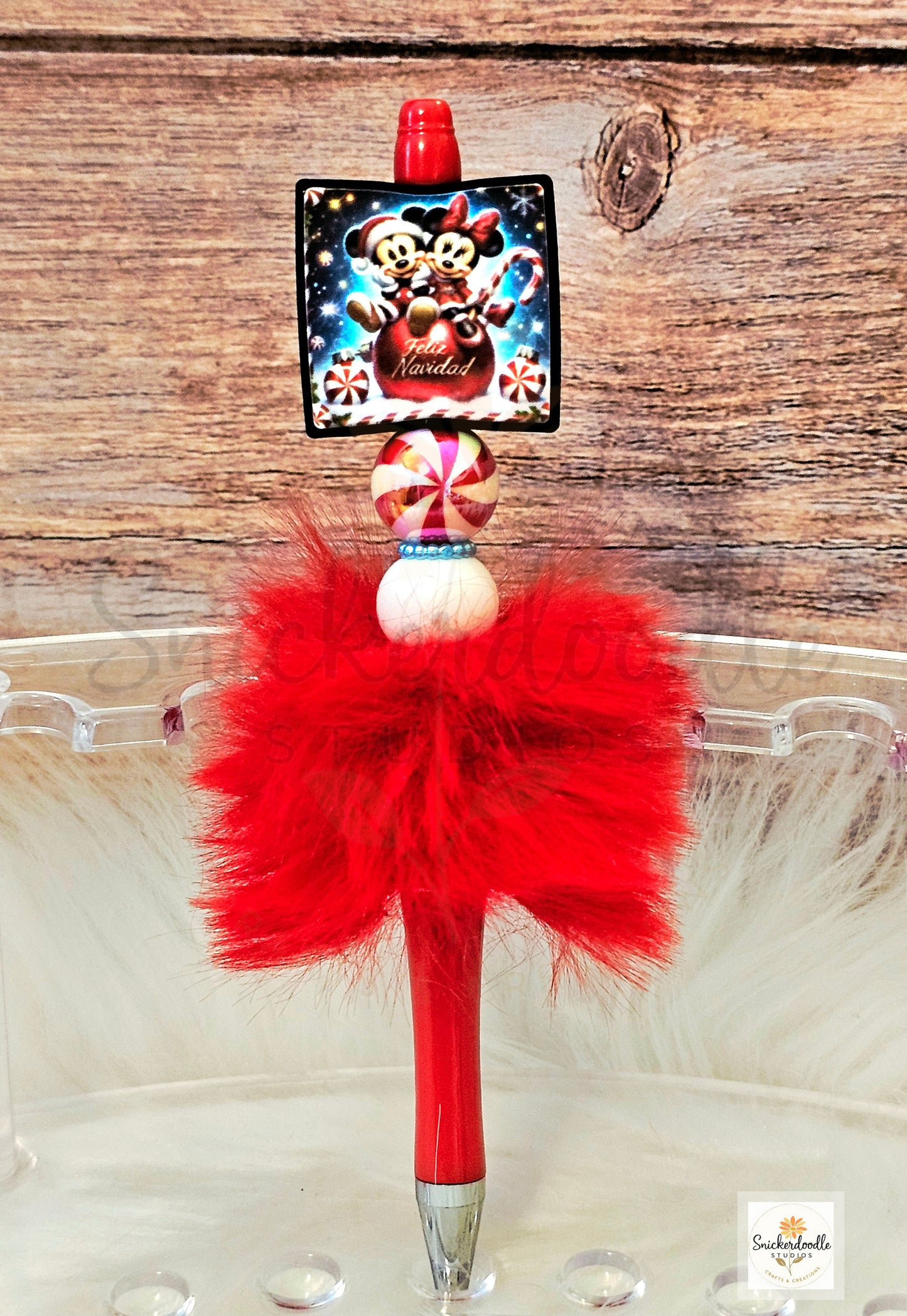 Fluffy Christmas Pens