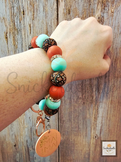 Burnt Sienna Mama Wristlet