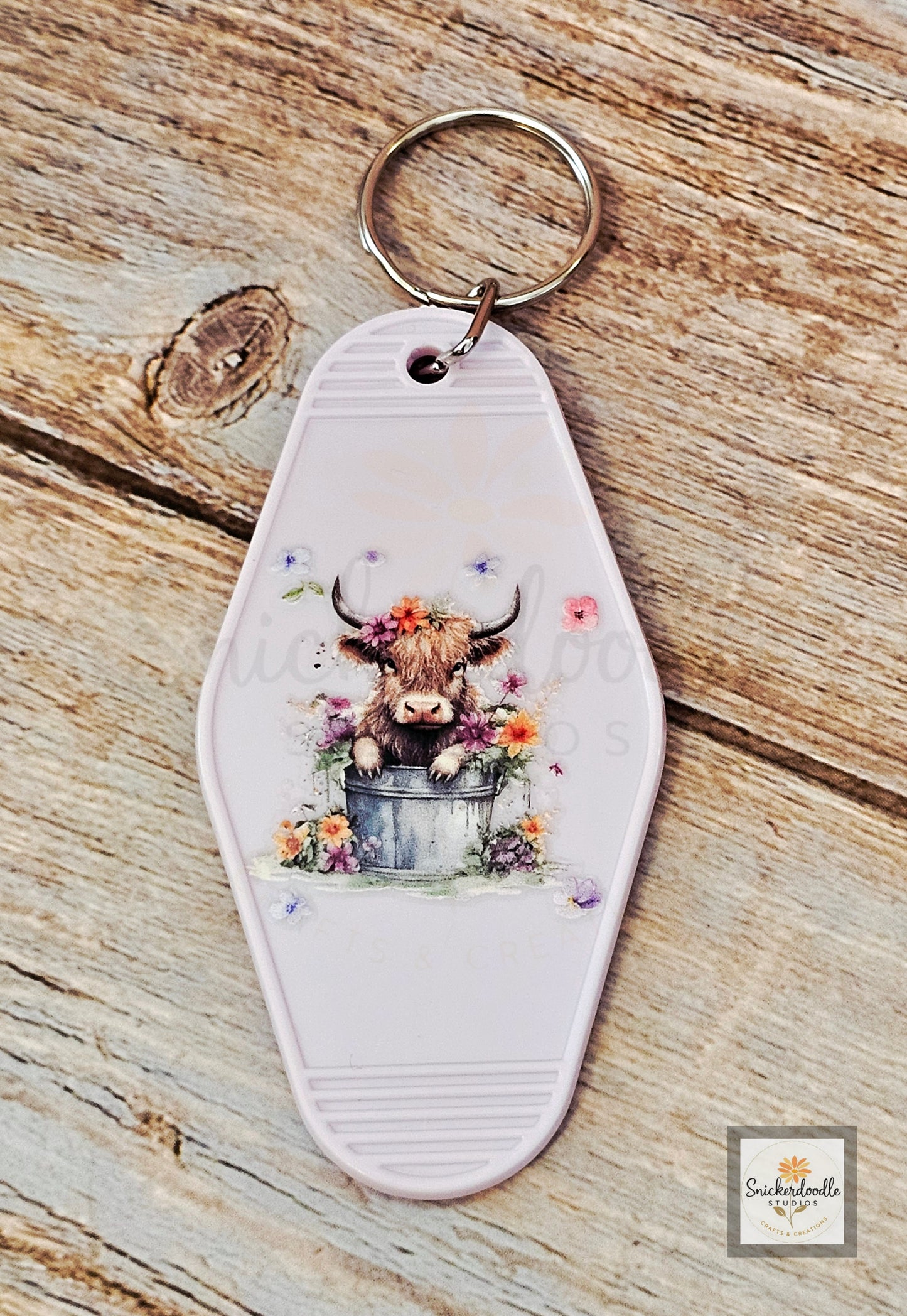 Cow-themed Motel Keychains #3