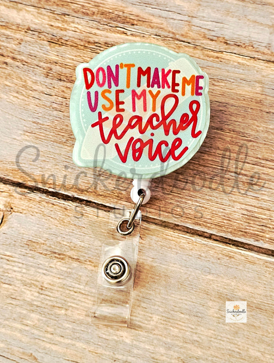 Teacher Voice Bade Reel