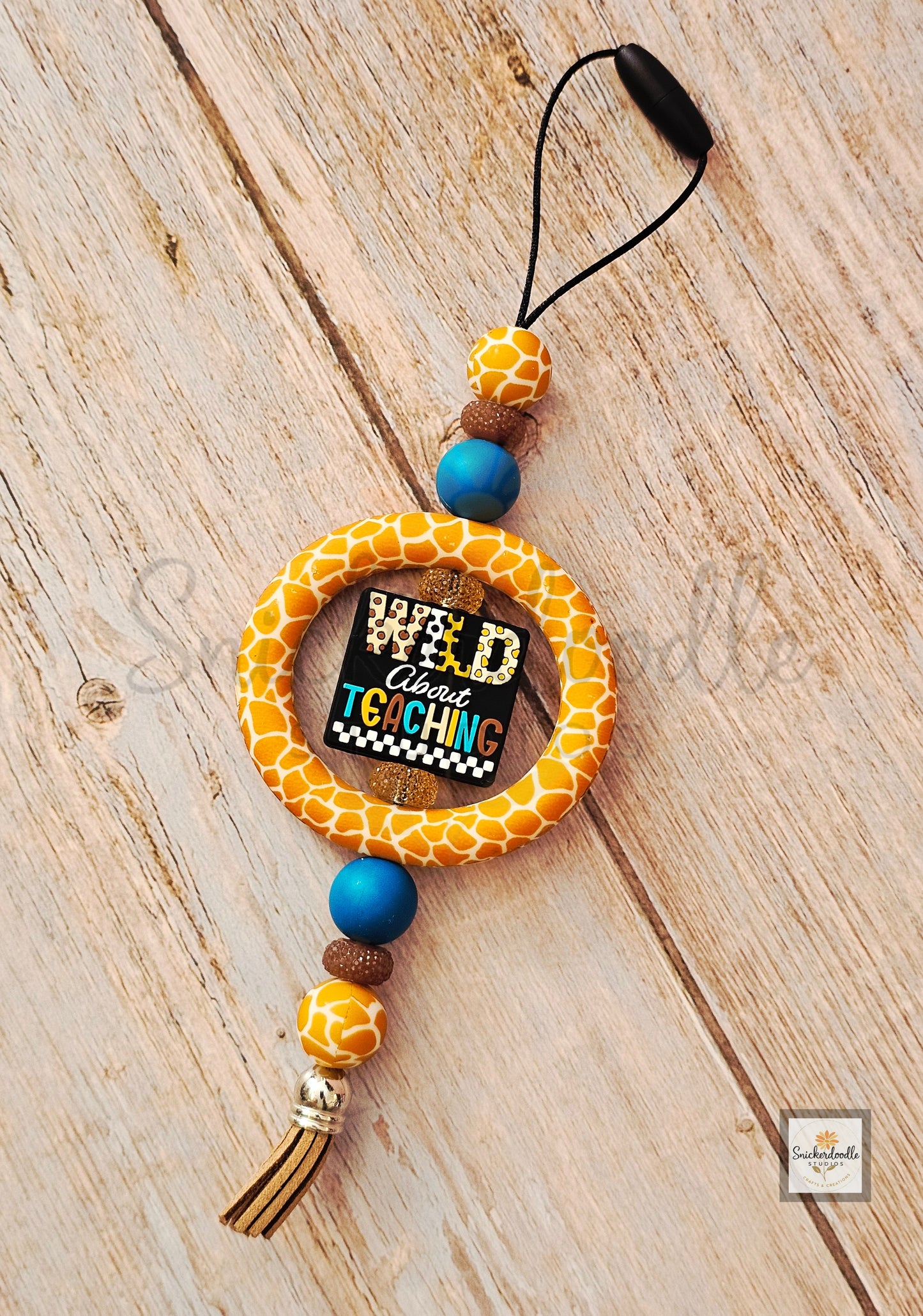 Wild About Teaching Car Charm
