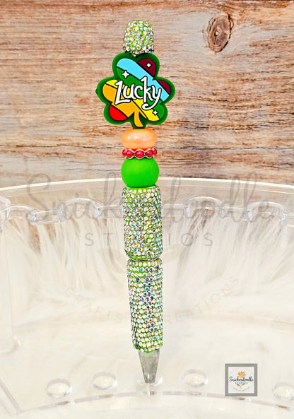 Blingy St. Patrick's Day Pens