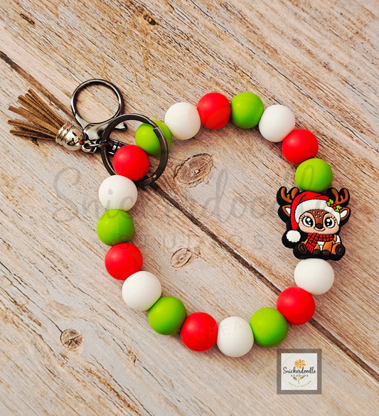 Christmas Deer Wristlet