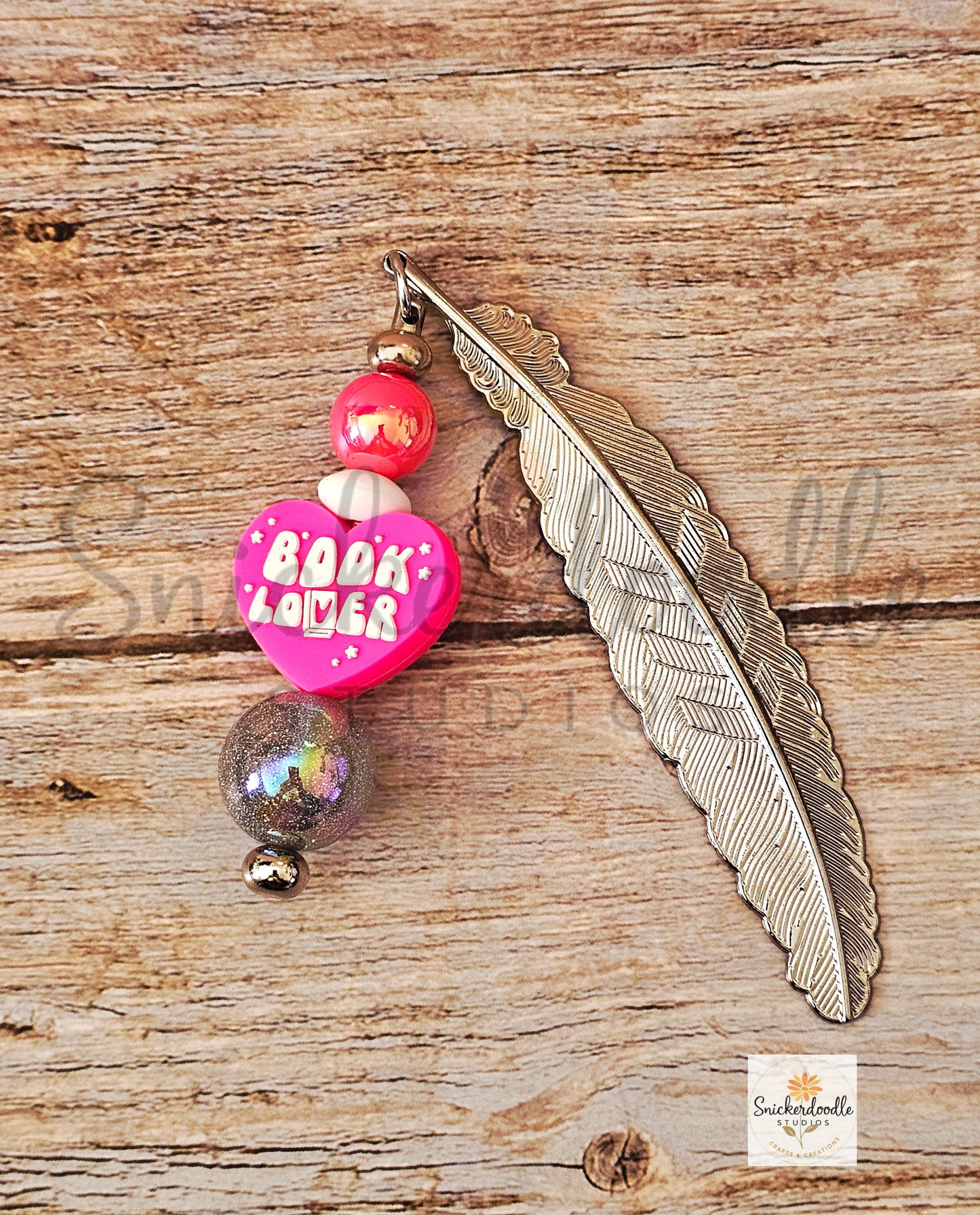 Book Lover Feather Bookmark