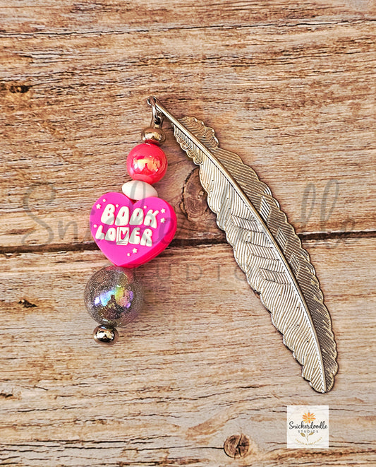Book Lover Feather Bookmark