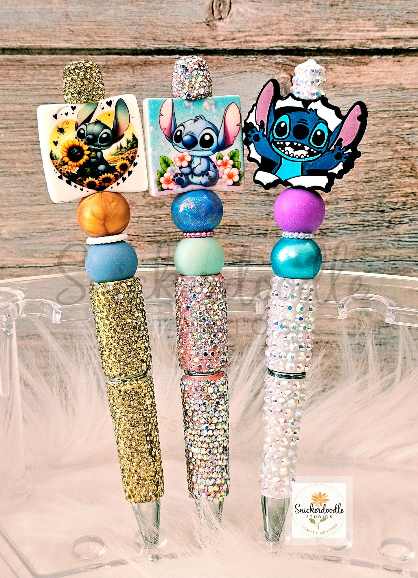 Bling Blue Alien Pens
