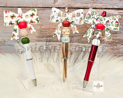 Christmas Bowtique Pens-Regular Base