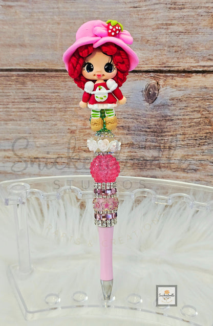 Strawberry Girl Claydoll Pen