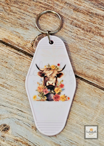 Cow-themed Motel Keychains #3