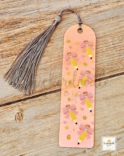 Iridescent Rounded Acrylic Bookmarks