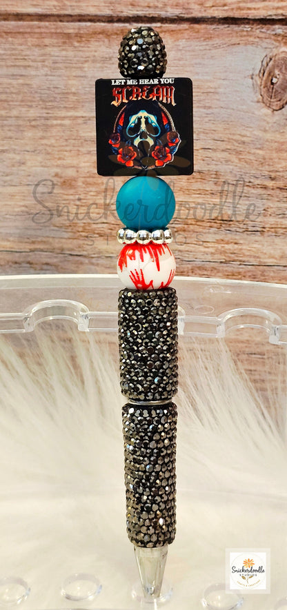 Spooky Ghostface Bling Pens