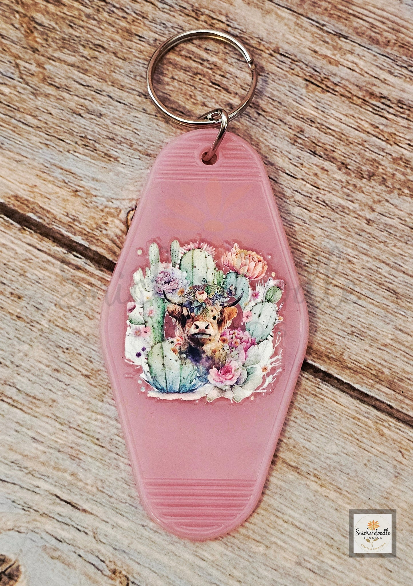 Cow-themed Motel Keychains #3