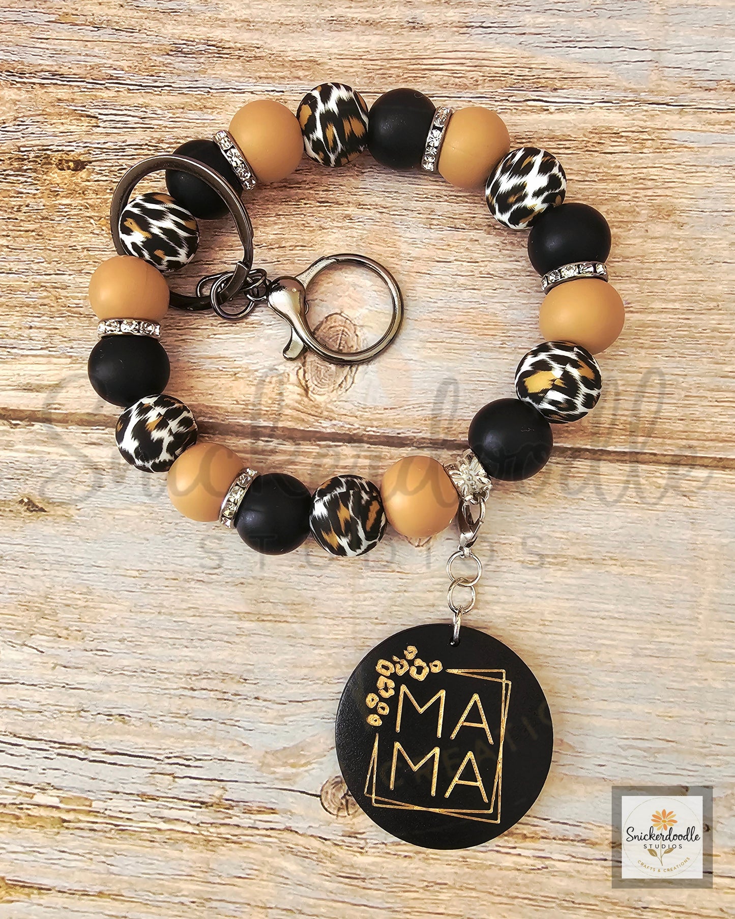 Leopard Mama Wristlet