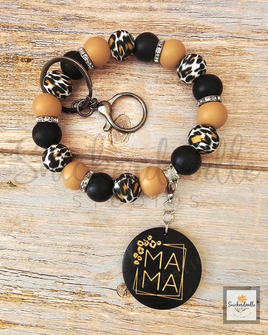 Leopard Mama Wristlet