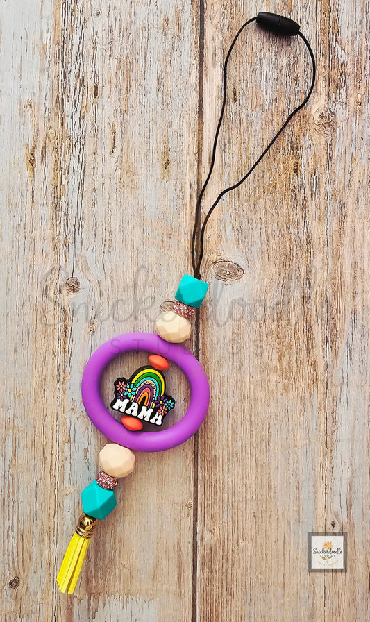 Mama Rainbow Car Charm