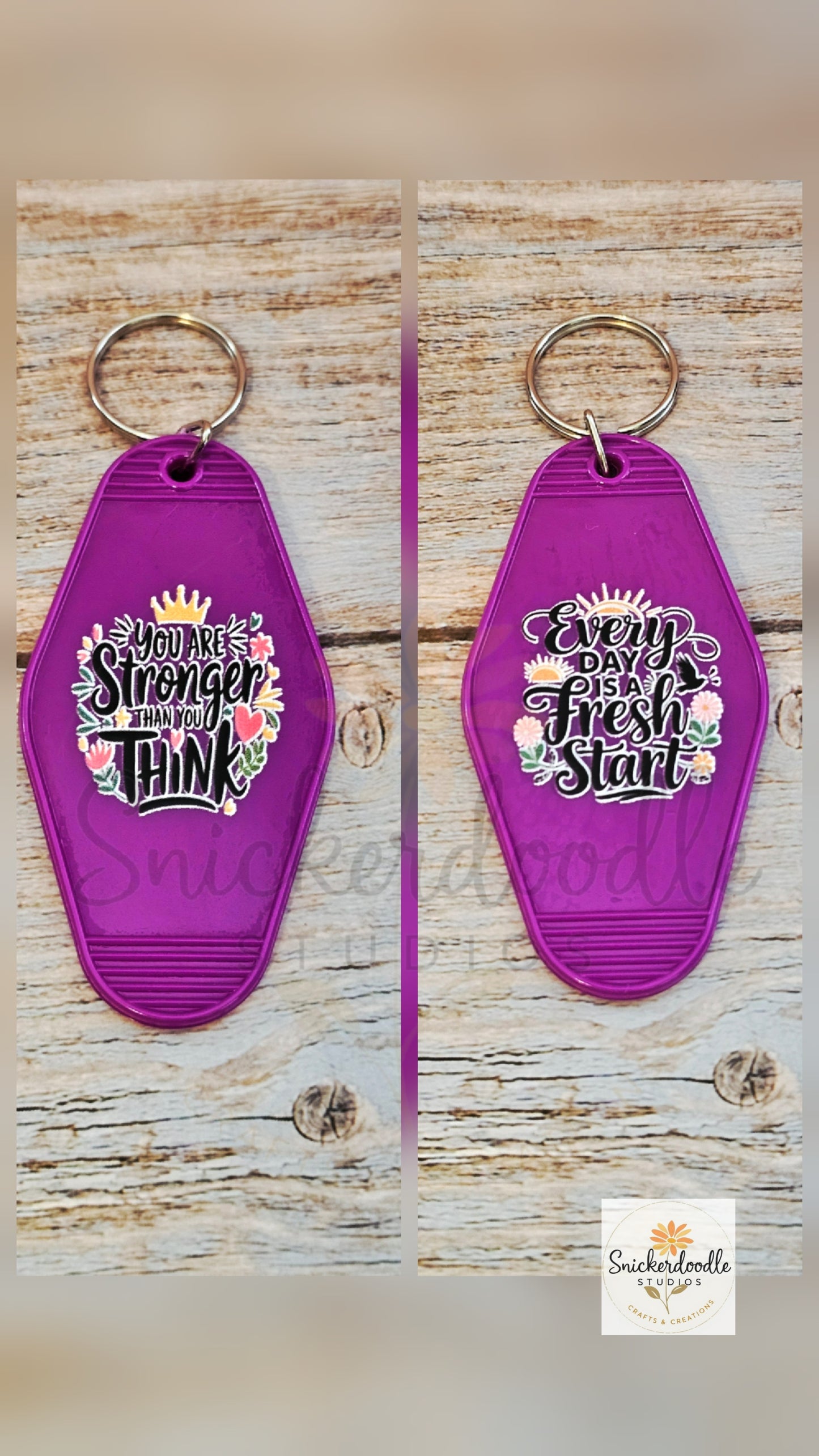 Stronger Motel Keychain