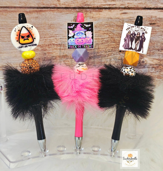 Fluffy Halloween Pens