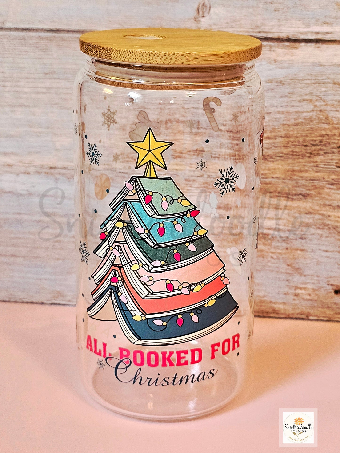 Glass Christmas Tumblers
