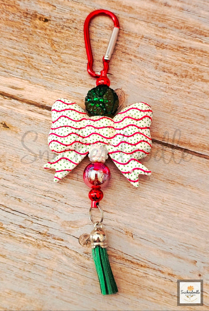 Christmas Large Bow Keychains