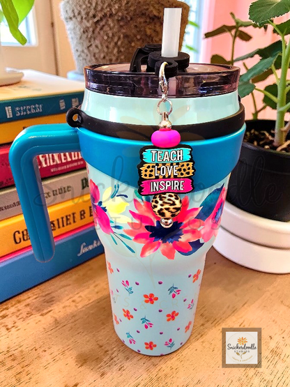 Tumbler Strap, Cup Charm, & Straw Charm