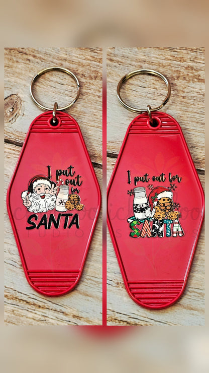 Christmas Phrases Motel Keychains
