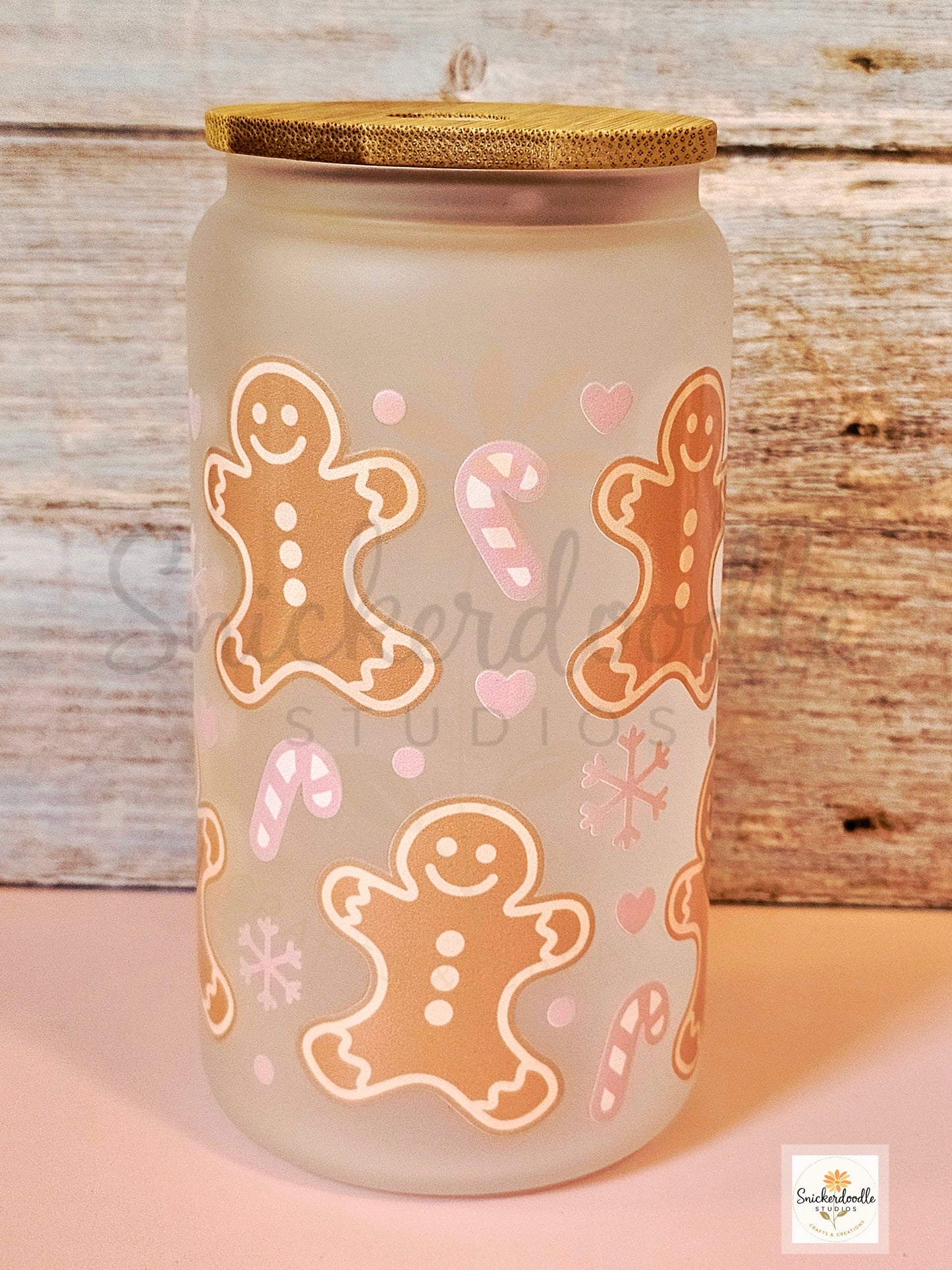 Glass Christmas Tumblers