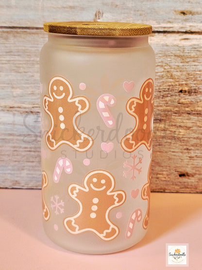 Glass Christmas Tumblers