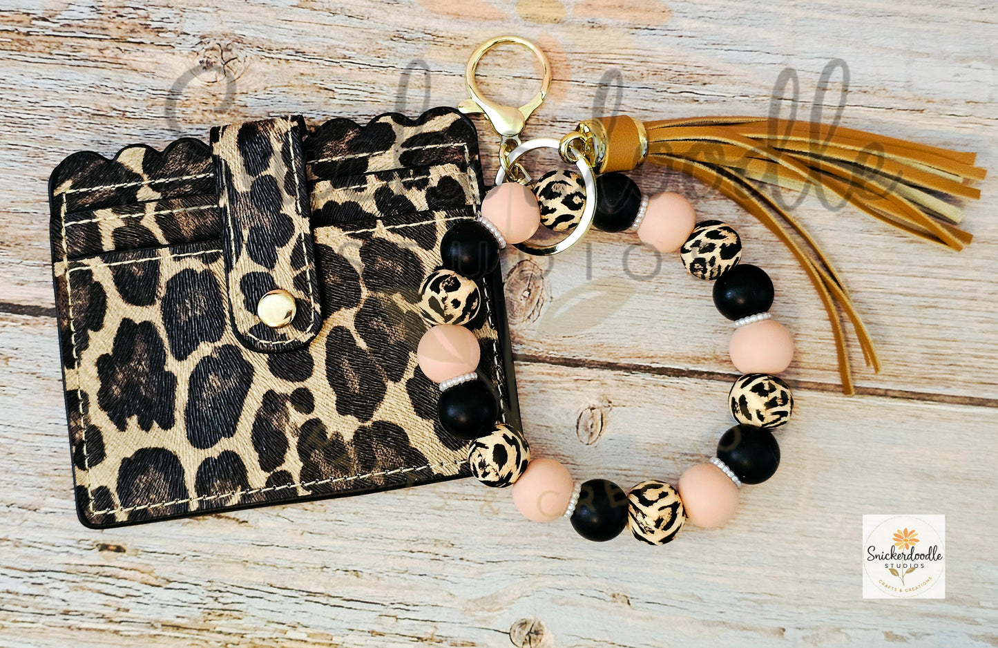 Leopard Wristlet w/ Wallet