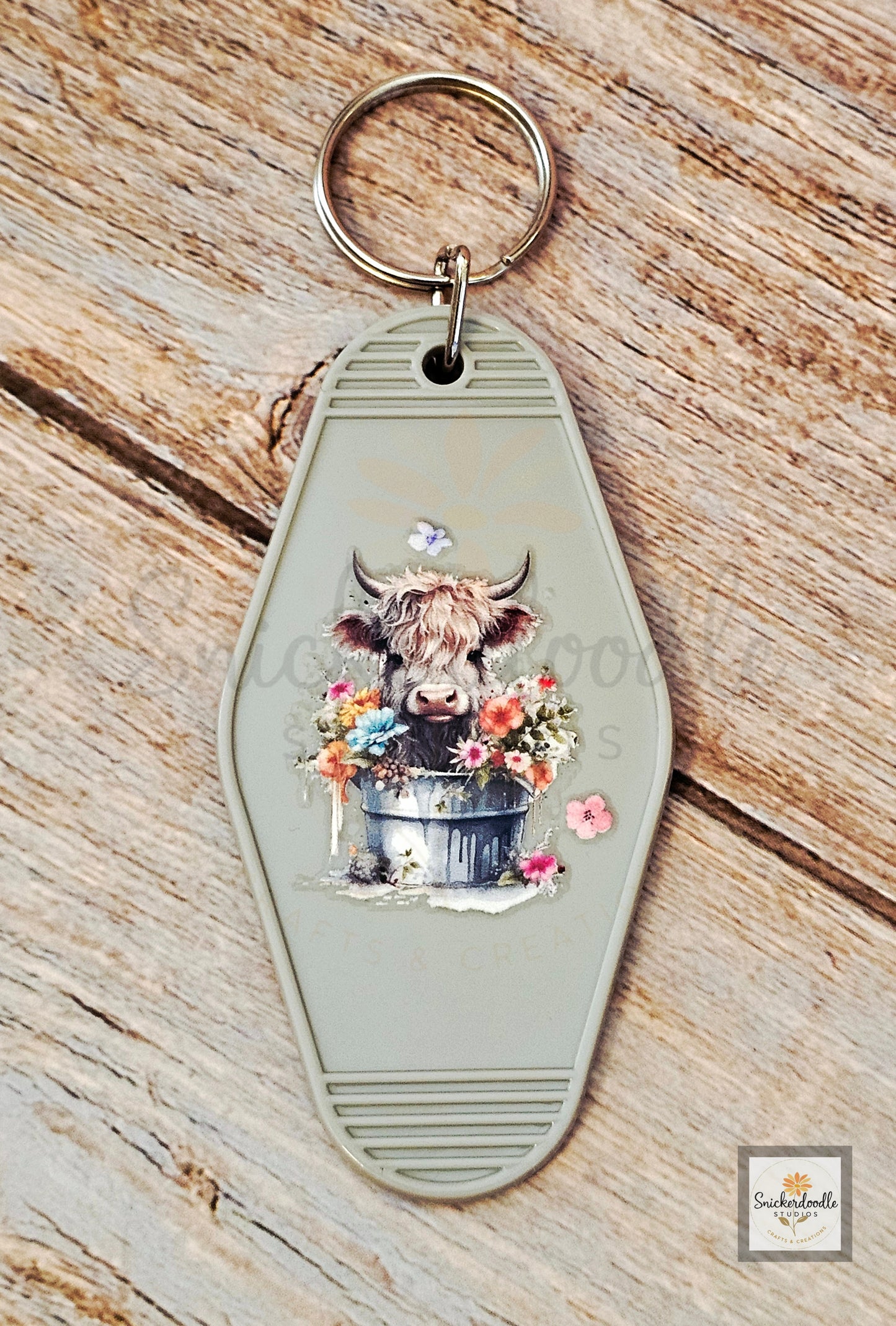 Cow-themed Motel Keychains #3