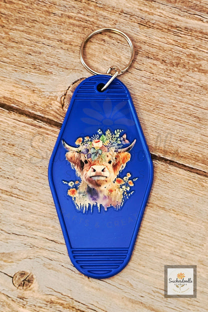 Cow-themed Motel Keychains #2