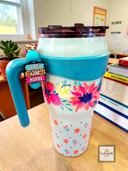 Tumbler Strap, Cup Charm, & Straw Charm